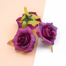 GobekUsa Artificial Silk Roses Head Set for Wedding Home Decor DIY Wreath & Christmas