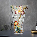 GobekUsa Crystal Glass Vase: Modern Light Luxury Enamel Living Room Decor