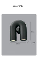 GobekUsa LED U-shaped Wall Lamp for Minimalist Living Room and Staircase Lighting