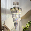 GobekUsa Crystal Chandelier: Luxury Lighting for Living Room, Villa, Exhibition Hall