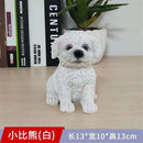 GobekUsa Dog Sculpture for Home Decor - Lifelike Resin Pup Figurine Craft