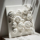 GobekUsa Bud Shape 3D Ceramic Wall Décor Pendant for Room Decoration
