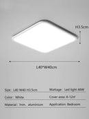 GobekUsa LED Rectangular Ceiling Light for Modern Minimalist Living Room and Bedroom Decor
