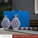 GobekUsa Blue and White Eight Treasures Ceramic Vase - Home Decor Ornament