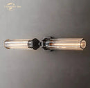 GobekUsa Crystal Hexagonal Sconce: Modern Wall Lamp for Bathroom, Living Room, Bedroom
