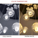 GobekUsa Crystal Ceiling Chandelier for Staircase & Hallway, Elegant Long Cable Pendant Light