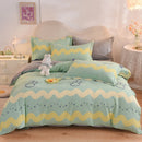 GobekUsa Cotton Thickened Bedding Set - Single/Double Size, High Quality, Warm & Soft.