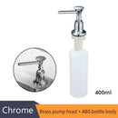GobekUsa 400ML Black Kitchen Liquid Soap Dispenser - Sink Replacement Bottle