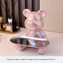 GobekUsa Geometric Bear Piggy Bank Key Tray Cosmetic Bookshelf Statue & Storage Box