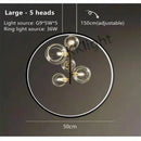 GobekUsa Glass Bubble Chandelier: Modern Nordic LED Pendant Lighting for Dining Room & Kitchen