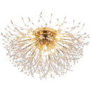 GobekUsa Dandelion Crystal Chandelier LED Ceiling Light for Romantic Living Room & Bedroom
