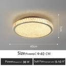 GobekUsa Crystal LED Ceiling Lamp: Luxury Golden Glossy Lighting Fixture for Living Room