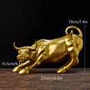 GobekUsa Bull of Fortune Resin Sculpture for Office Desk Feng Shui Decoration