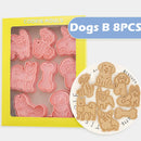 GobekUsa 3D Dog Cookie Cutters Set, Biscuit Mold, Decorating Tools, DIY Cartoon Press