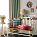 GobekUsa Christmas Plaid Cushion Cover - Festive Holiday Decor Pillow Case