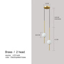 GobekUsa Glass Ball Pendant Lights for Dining Room Bedroom Decor Lighting