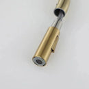 GobekUsa Brushed Gold Pull Out Kitchen Faucet Luxury Black Sink Tap Kitchen Mixer