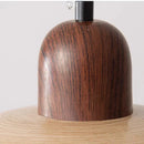 GobekUsa Japanese Wooden Stone Chandelier Pendant Light, Wabi-Sabi Style Yellow Cavity-Stone Lamp