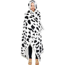 GobekUsa Leopard Print Warm Wearable Lap Blanket - Soft Flannel Shawl Blanket