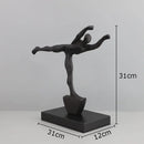 GobekUsa Abstract Cast Iron Figure Sculpture Modern Home Decor Statue Craft