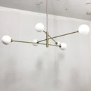 GobekUsa Glass Brass Chandelier: Nordic Modern Pendant Lights for Home, Living Room, Bedroom, Restaurant, Cafe