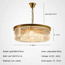 GobekUsa Gold Black Metal Crystal Pendant Lights Chain Hanging LED Suspension Lamp Fixtures