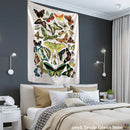 GobekUsa Butterfly Map Tapestry Wall Hanging: Bohemian Room Decor