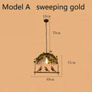 GobekUsa Birdcage Pendant Lights for Chic Decor - Garland Hanging Lamps
