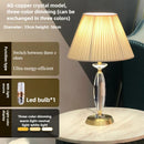 GobekUsa Crystal Floor Lamp - European Retro Style for Living Room, Bedroom, or Home Decoration