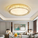 GobekUsa Gold Crystal Glass LED Ceiling Light for Dining Living Room