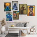 GobekUsa Beksinski Prints: Surreal Gothic Art Poster, Psychedelic Characters, Polish Surrealism