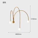 GobekUsa Branch Glass Iron Wall Lamps: Modern Living Room Bedroom Lighting Sconce