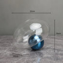 GobekUsa Golden Ball Glass Vase for Hydroponic Flower Arrangement