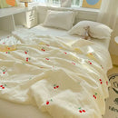 GobekUsa Double Layer Yarn Summer Quilt: Super Soft Skin-friendly Comforter Blanket