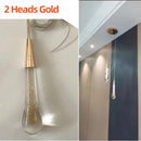 GobekUsa Crystal Glass LED Pendant Tear Drop Light Chandelier