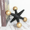 GobekUsa Golden Geometric Resin Handicrafts Molecular Model Abstract Home Decoration