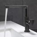 GobekUsa Gold Brass Bathroom Basin Faucet, Single Handle Hot & Cold Mixer Tap