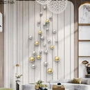 GobekUsa Gold Ball Wall Decoration Ornaments Room Aesthetics Living Background Display