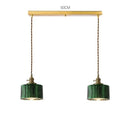 GobekUsa Green Glass LED Pendant Lights for Indoor Lighting in Home, Living Room, Bar & Coffee