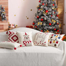 GobekUsa Christmas Day Embroidered Pillowcase for Living Room Sofa, Party Decor