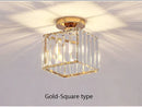 GobekUsa Crystal LED Ceiling Light for Home Decor, Modern Aisle Light Fixture for Bedroom Living Room