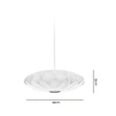 GobekUsa Bubble Silk Pendant Chandelier for Dining Living Room Kitchen Island & Bedroom