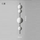 GobekUsa LED Glass Beads Pendant Chandelier - Elegant Hanging Lighting Fixture