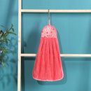 GobekUsa Coral Velvet Hand Towel: Absorbent Cleaning Tool for Home Kitchen & Bathroom