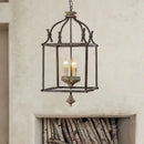 GobekUsa Creative American Iron E14 Chandelier Light for Porch Kitchen Bedroom Personality Lighting