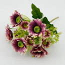 GobekUsa Blue Peony Tea Rose Silk Fake Flowers for DIY Home Garden Wedding Decor