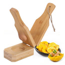 GobekUsa 2-In-1 Wooden Banana Smasher & Meatball Maker for Tostones