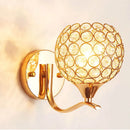 GobekUsa Crystal Wall Sconce - Elegant Bedroom Wall Light for Home Lighting