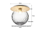 GobekUsa Iron Glass LED Ceiling Lamp Ball Shape Modern Living Room Light Fixtures