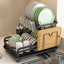 GobekUsa Kitchen Bowl Rack & Utensil Holder with Drainboard and Knife Slots